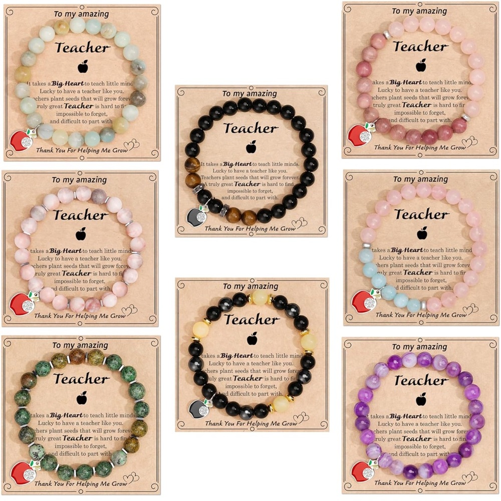 Brand New❤️💜🩷💙Colorful Beaded Stretchy Teacher Bracelet